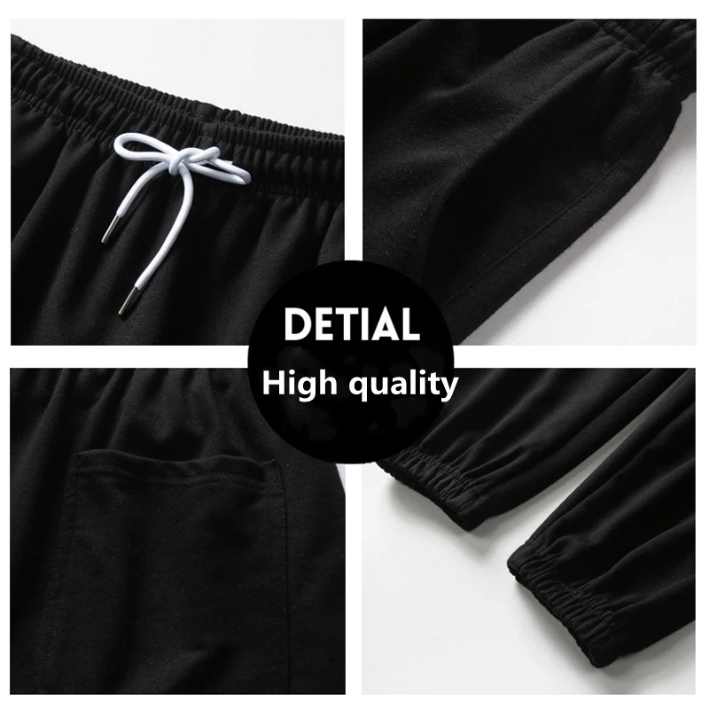 Black Gray Cotton Sweatpants Men Letter Print Casual Pants Elastic Waist Drawstring Trousers Male Sportswear Running Track Pants
Black Gray Cotton Sweatpants Men Letter Print Casual Pants Elastic Waist Drawstring Trousers Male Sportswear Running Track Pants