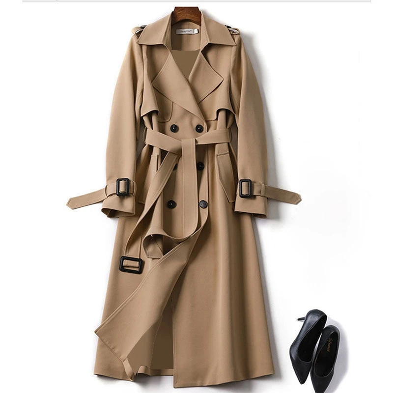 Coats Woman Winter 2021 Women's Windbreaker Autumn Elegant Long Trench Lace Up Waist Casual Solid V Neck Slim Long Sleeve Female
Coats Woman Winter 2021 Women's Windbreaker Autumn Elegant Long Trench Lace Up Waist Casual Solid V Neck Slim Long Sleeve Female