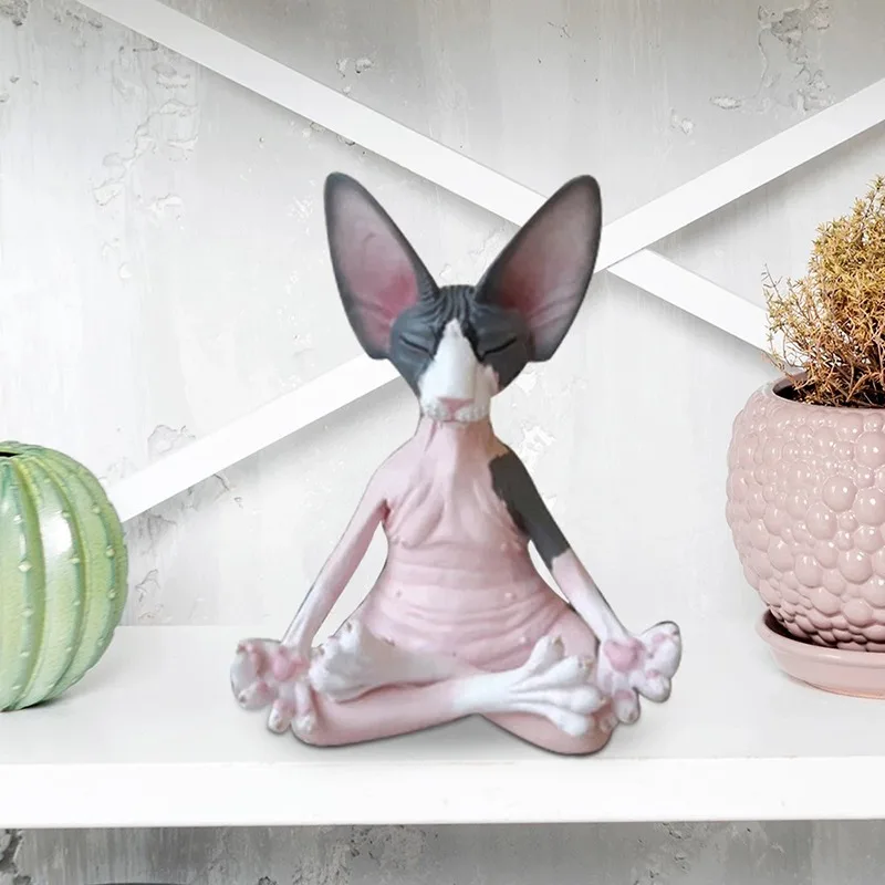 Cat Meditation Statue Collection Miniature Decoration Desktop Decoration Animal Model Doll Home Decoration Sphinx Model
Cat Meditation Statue Collection Miniature Decoration Desktop Decoration Animal Model Doll Home Decoration Sphinx Model