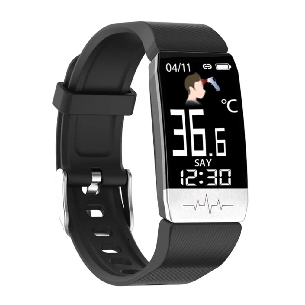 T1S Smart Bracelet Tempurature Heart Rate Monitor Real-time Sleeping Detectors Fitness Sport Watches
T1S Smart Bracelet Tempurature Heart Rate Monitor Real-time Sleeping Detectors Fitness Sport Watches