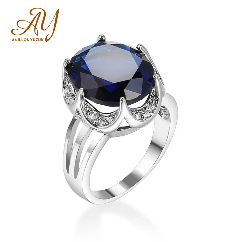 Anillos Yuzuk 925 Sterling Silver Rings For Women Blue Sapphire Gemstone Wedding Birthstone Party Gift Fine Jewelry
Anillos Yuzuk 925 Sterling Silver Rings For Women Blue Sapphire Gemstone Wedding Birthstone Party Gift Fine Jewelry