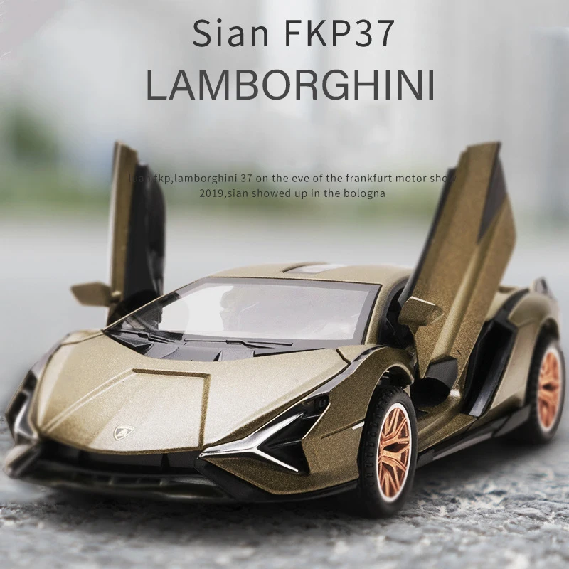 1:32 Lamborghini Sian FKP37 модель спортивного автомобиля из сплава, литый под давлением модель автомобиля со звуком и светильник кой, коллекционные иг...
1:32 Lamborghini Sian FKP37 модель спортивного автомобиля из сплава, литый под давлением модель автомобиля со звуком и светильник кой, коллекционные иг...