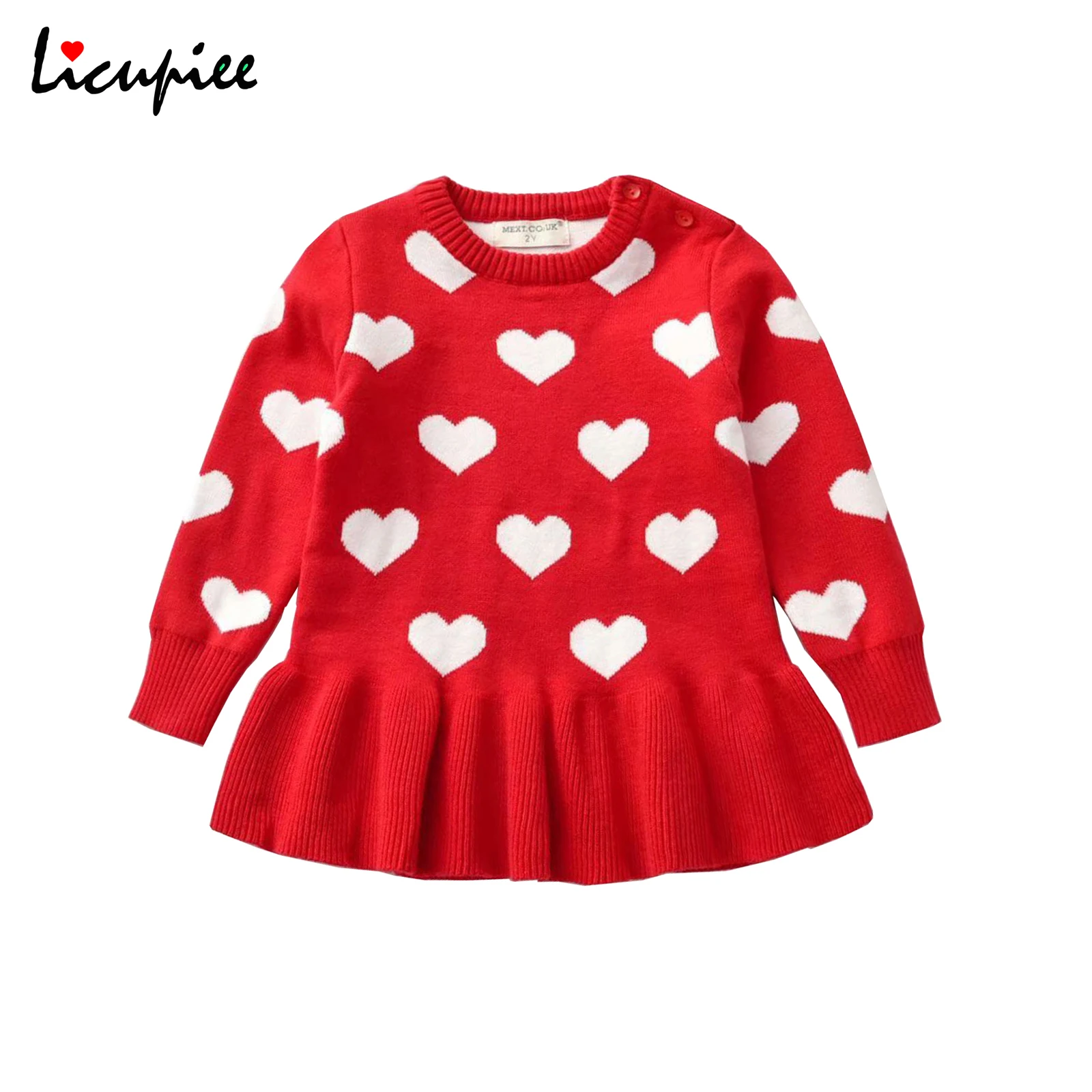 Осеннее платье для маленьких девочек, шерстяной вязаный свитер, короткая кружевная юбка с принтом в виде сердца, пуловер для детей, От 1 до 5 л...
Осеннее платье для маленьких девочек, шерстяной вязаный свитер, короткая кружевная юбка с принтом в виде сердца, пуловер для детей, От 1 до 5 л...