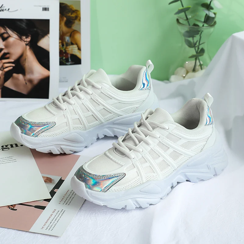 Women Chunky White Sneakers For Women Platform 2021 Fashion Spring Breathable Comfort Running Casual Sport Shoes Plus Size
Women Chunky White Sneakers For Women Platform 2021 Fashion Spring Breathable Comfort Running Casual Sport Shoes Plus Size