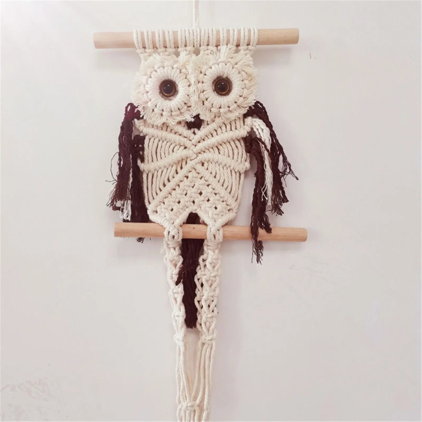 

Owls Macrame Handmade Woven Wall Hanging Dreamcatchers Bohemian Tapestry Wall Art Decor For Apartment Dorm Room Decoration