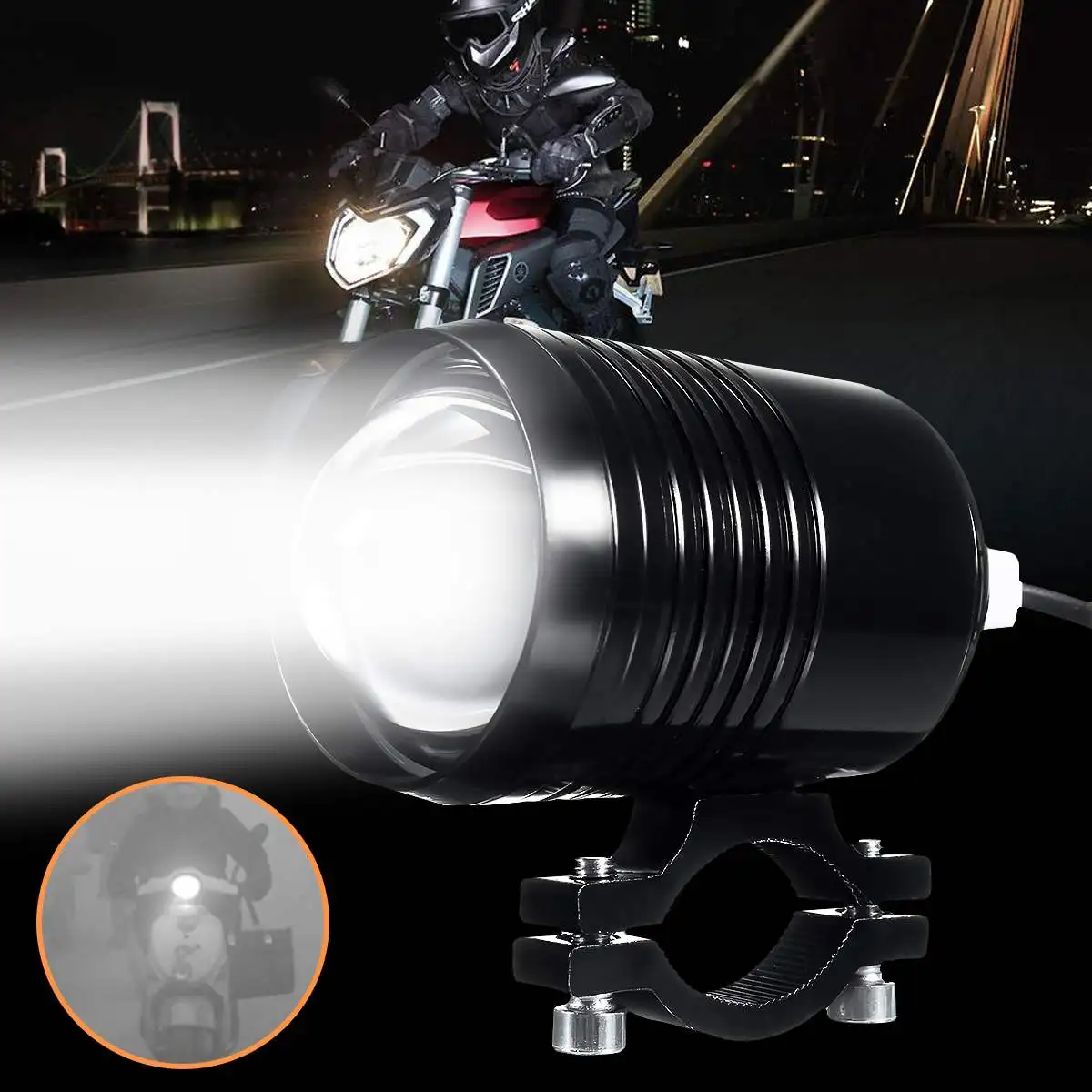 Motorcycle LED Headlight U2 LED Beads 1200-1500LM Motorbike Driving Spotlight Street Moto Fog Spot Head Light Lamp
Motorcycle LED Headlight U2 LED Beads 1200-1500LM Motorbike Driving Spotlight Street Moto Fog Spot Head Light Lamp