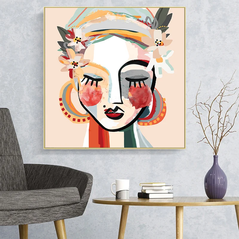 Abstract Portrait Girl Canvas Painting Graffiti Art Posters and Prints Modern Wall Art Pictures for Living Room Home Decoration
Abstract Portrait Girl Canvas Painting Graffiti Art Posters and Prints Modern Wall Art Pictures for Living Room Home Decoration