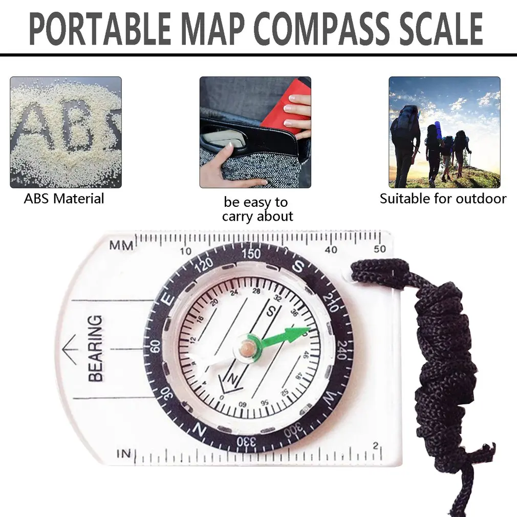 Professional Mini Compass Map Scale Ruler Multifunctional Equipment Outdoor Hiking Camping Survival Guiding Tool Security
Professional Mini Compass Map Scale Ruler Multifunctional Equipment Outdoor Hiking Camping Survival Guiding Tool Security