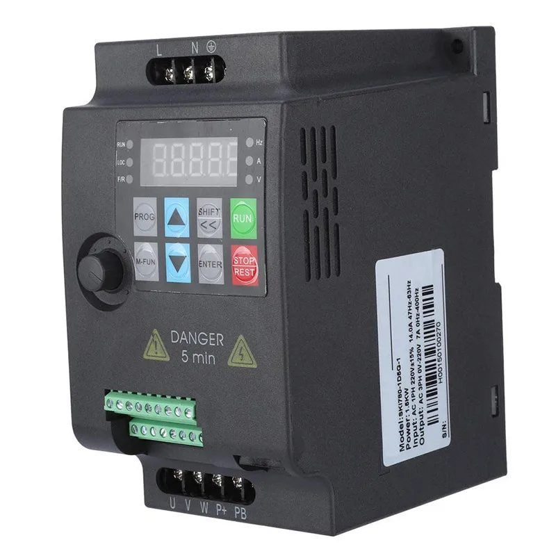 VFD Inverter 0.75/1.5/2.2kW Frequency Converter 3 Phase Input 380V To 3 Phase Output 380V Variable Frequency Drive Inverter
VFD Inverter 0.75/1.5/2.2kW Frequency Converter 3 Phase Input 380V To 3 Phase Output 380V Variable Frequency Drive Inverter
