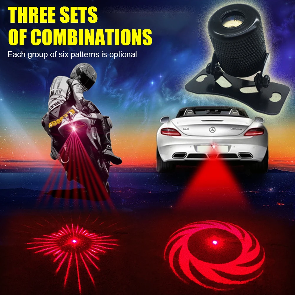 Universal Motorcycle Car LED Laser Tail Light Fog Lamp Anti-Collision Rear-End Light 6 Patterns Warning Lamp Signal Accessories
Universal Motorcycle Car LED Laser Tail Light Fog Lamp Anti-Collision Rear-End Light 6 Patterns Warning Lamp Signal Accessories