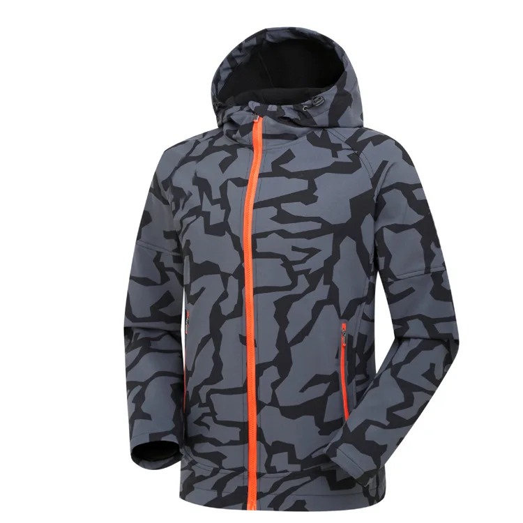 Outdoor Clothing New Style Men's Soft Case Fleece Waterproof Breathable Camouflage Raincoat Jacket Light Board
Outdoor Clothing New Style Men's Soft Case Fleece Waterproof Breathable Camouflage Raincoat Jacket Light Board