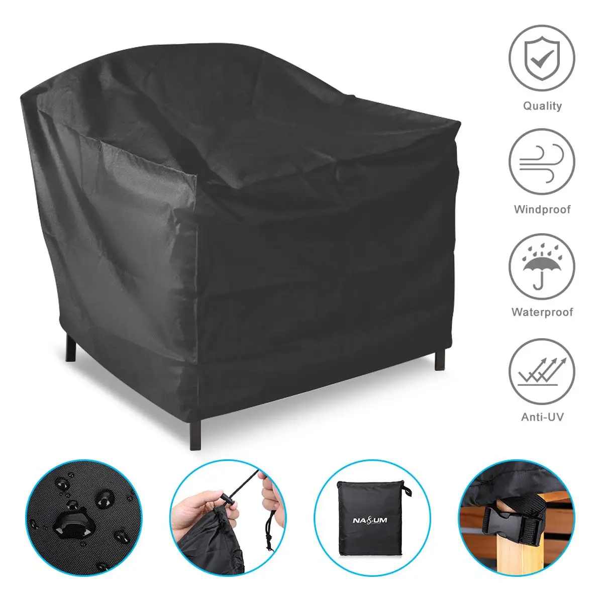 2 Sizes Outdoor Furniture Chair Covers Waterproof Rain Snow Dust Wind-Proof Anti-UV Oxford Fabric Garden Lawn Patio Covers
2 Sizes Outdoor Furniture Chair Covers Waterproof Rain Snow Dust Wind-Proof Anti-UV Oxford Fabric Garden Lawn Patio Covers