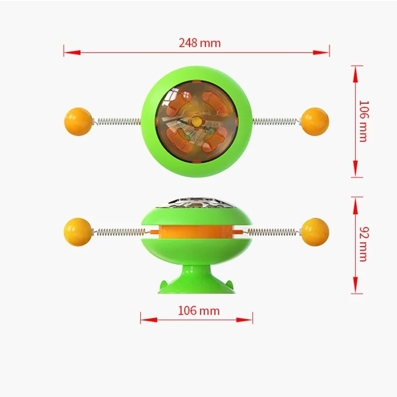 Windmill Toys For Cats Puzzle Whirling Turntable Play Game Toys Training Kitten Interactive Toys Supplies Pet Toothbrush Toy
Windmill Toys For Cats Puzzle Whirling Turntable Play Game Toys Training Kitten Interactive Toys Supplies Pet Toothbrush Toy