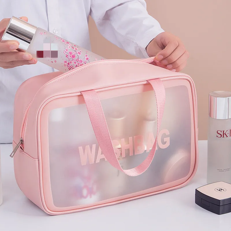 3 Sizes Ladies Large Capacity Pu Frosted Waterproof Cosmetic Bag Convenient Travel Makeup Storage Bag Female Wash Bag Organizer
3 Sizes Ladies Large Capacity Pu Frosted Waterproof Cosmetic Bag Convenient Travel Makeup Storage Bag Female Wash Bag Organizer