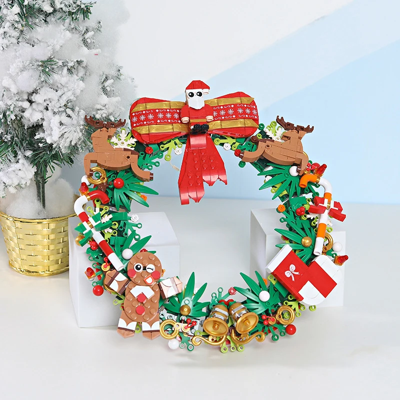 City Creative Christmas Wreath Girl Gift Office Decoration Interior Decoration Building Blocks Bricks Toys
City Creative Christmas Wreath Girl Gift Office Decoration Interior Decoration Building Blocks Bricks Toys