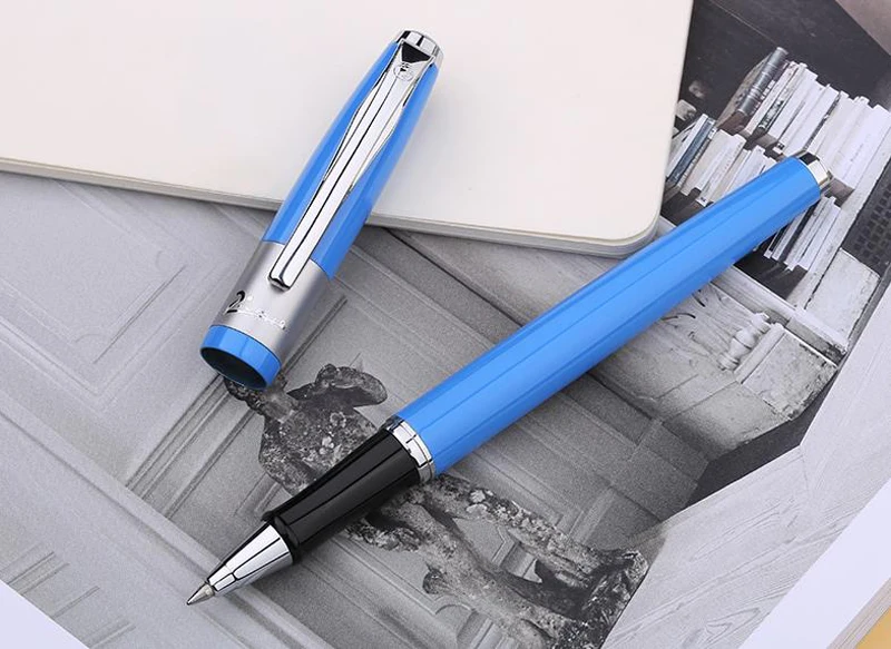 Picasso 923 Blue BRAQUE Roller Ball Pen With Refill Lucky Gift Box Optional For Office & School Supplies Pens 
Picasso 923 Blue BRAQUE Roller Ball Pen With Refill Lucky Gift Box Optional For Office & School Supplies Pens