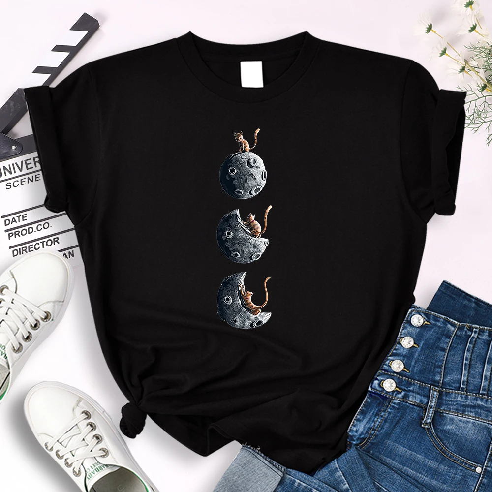 T Shirt Female Civet Cat Planet Printing Tops Women Oversize Comfortable Breathable Round Neck Tshirt Female Soft Slim Tshirts
T Shirt Female Civet Cat Planet Printing Tops Women Oversize Comfortable Breathable Round Neck Tshirt Female Soft Slim Tshirts