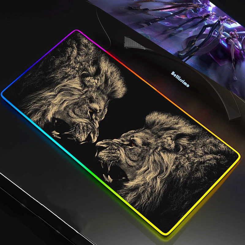 Mouse pad RGB Lion Gaming Accessories Computer Large 900x400 Anti-slip Rubber Mousepad Gamer Rubber Carpet With Backlit Desk Mat
Mouse pad RGB Lion Gaming Accessories Computer Large 900x400 Anti-slip Rubber Mousepad Gamer Rubber Carpet With Backlit Desk Mat