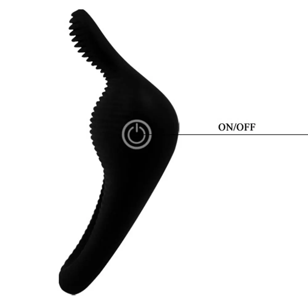 Эрекционное кольцо с вибрацией Pretty Love Chester, черный BI-210137 - Pretty Love - ВиброКольца - Купить