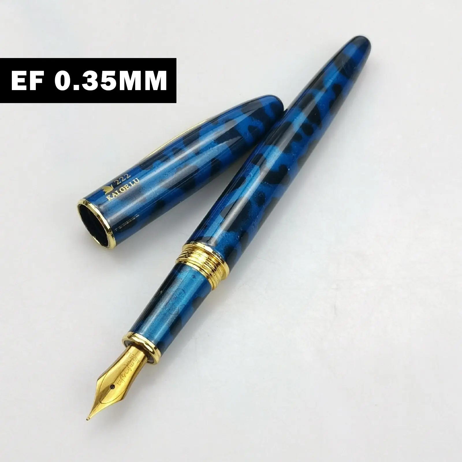 Перьевая ручка Blue Kaigelu 222 из чистой меди, вращающийся стержень с титановым покрытием, поворотный чернильный поглотитель, школьные и офисные ...
Перьевая ручка Blue Kaigelu 222 из чистой меди, вращающийся стержень с титановым покрытием, поворотный чернильный поглотитель, школьные и офисные ...