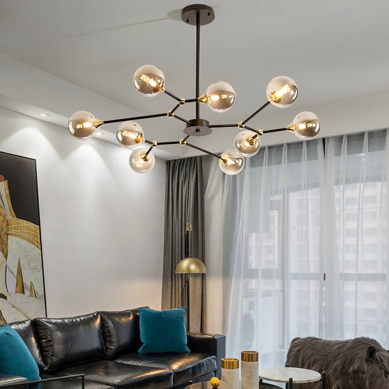 Led Nordic glass molecular chandelier living room dining room bedroom home lighting chandelier study decoration Chandelier
Led Nordic glass molecular chandelier living room dining room bedroom home lighting chandelier study decoration Chandelier