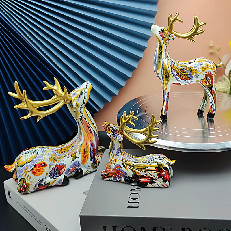 Resin Crafts Dazzling Deer Pose Creative Couple Wedding Gift Home Decorations Home Decorations Accessories Christmas Decorations
Resin Crafts Dazzling Deer Pose Creative Couple Wedding Gift Home Decorations Home Decorations Accessories Christmas Decorations