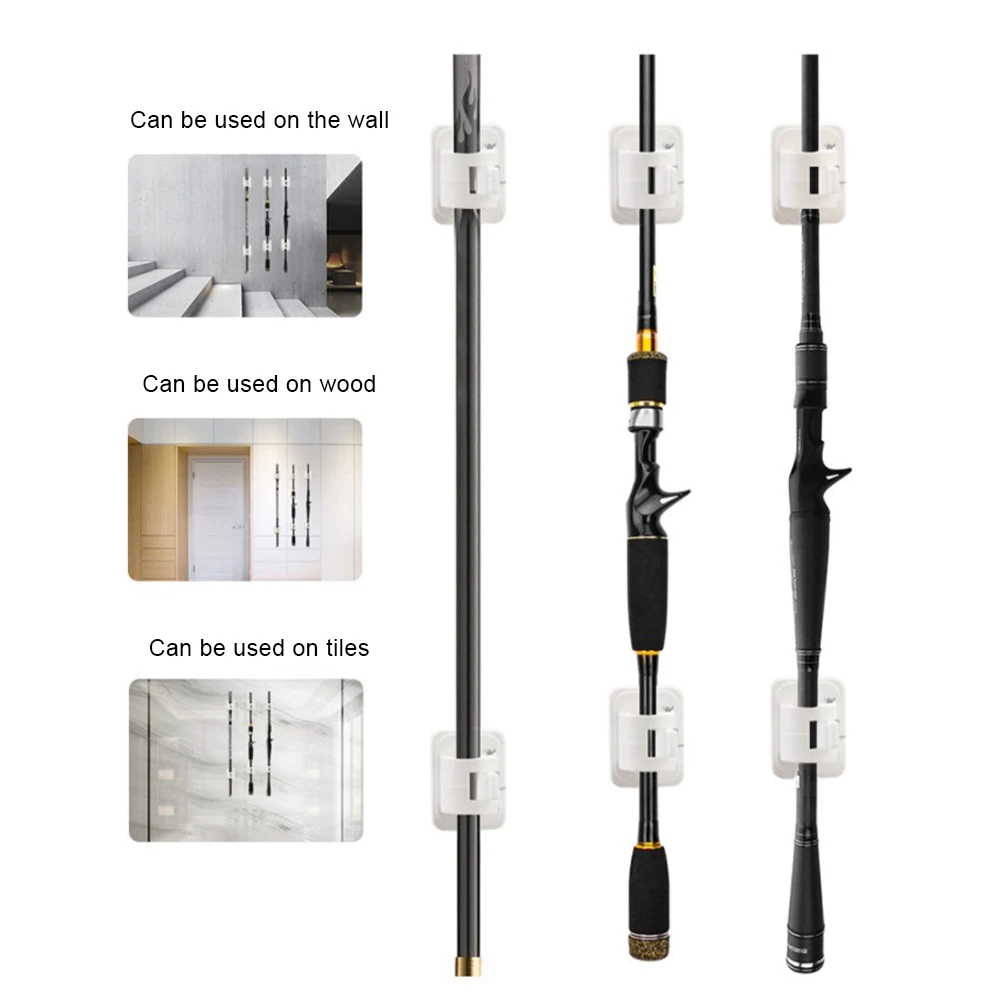 2pcs Wall Mounted Fishing Rod Racks Storage Clips Clamps Fishing Rod Holder Rack Organizer for Walls Wooden Boards Ceramic Tiles
2pcs Wall Mounted Fishing Rod Racks Storage Clips Clamps Fishing Rod Holder Rack Organizer for Walls Wooden Boards Ceramic Tiles