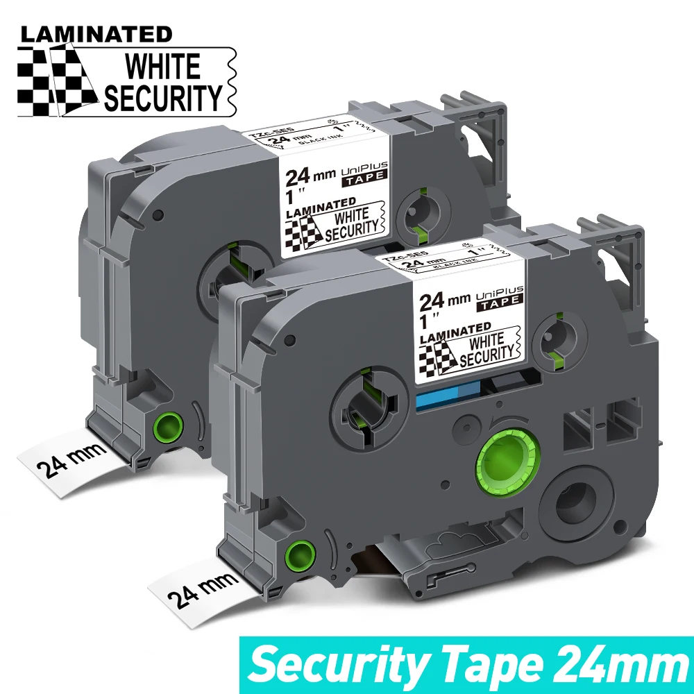 UniPlus 2PK 24mm Security Tape Compatible Brother SE5 Label Tape Leave a Mark for Brother PT Label Maker Black on White Label
UniPlus 2PK 24mm Security Tape Compatible Brother SE5 Label Tape Leave a Mark for Brother PT Label Maker Black on White Label
