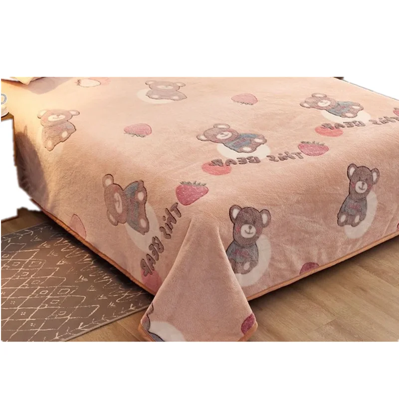 1PCS Flannel Bed Sheet Cartoon Bed Sheets Soft For King/Queen Size Single Home 1.5M/1.8M/2M Bed Winter Bedding Cover Flat Sheet
1PCS Flannel Bed Sheet Cartoon Bed Sheets Soft For King/Queen Size Single Home 1.5M/1.8M/2M Bed Winter Bedding Cover Flat Sheet
