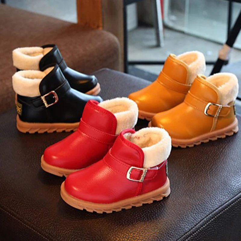 Children Snow Boots 2022 Autumn Thickening Shoes Boys Girls Waterproof Non-slip Ankle Boots Kids Leather Boots Fashion
Children Snow Boots 2022 Autumn Thickening Shoes Boys Girls Waterproof Non-slip Ankle Boots Kids Leather Boots Fashion