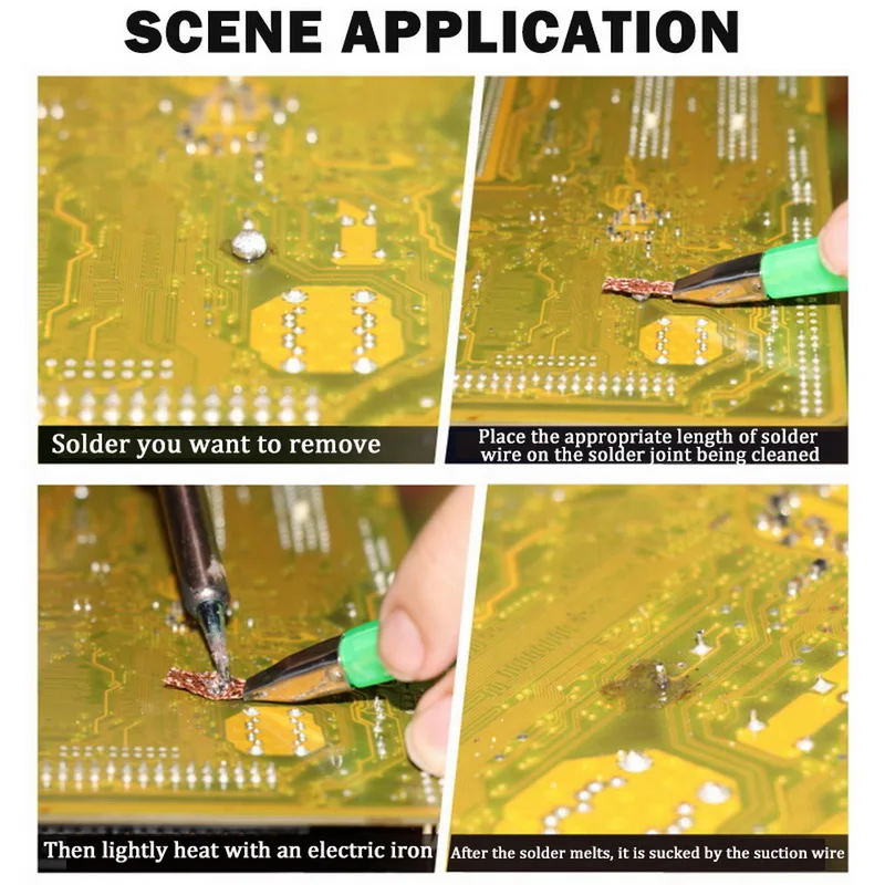 1Pcs Desoldering Wick Braid Solder Wick Remover Sucker with Thumb Wheel Dispenser Solder Remover Vacuum Sucker Desoldering
1Pcs Desoldering Wick Braid Solder Wick Remover Sucker with Thumb Wheel Dispenser Solder Remover Vacuum Sucker Desoldering