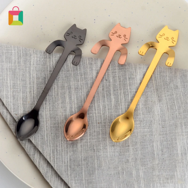 3 Colors Cute Cat Coffee&Tea Spoon Mini Long Handle Creative Spoon Drinking Tools Kitchen Gadget Stainless Steel Tableware Spoon
3 Colors Cute Cat Coffee&Tea Spoon Mini Long Handle Creative Spoon Drinking Tools Kitchen Gadget Stainless Steel Tableware Spoon