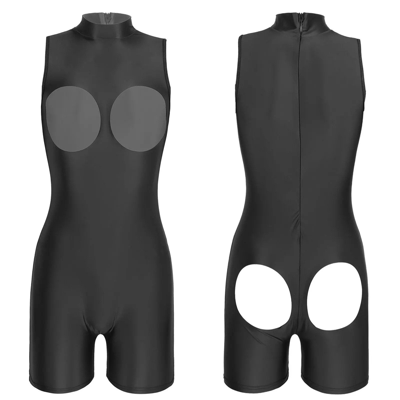 Alvivi Sexy Lingerie for Women Shiny Bodysuit Hollow Out High Neck Zipper Jumpsuit Open Bra Stretchy Leotard Erotic Underwear
Alvivi Sexy Lingerie for Women Shiny Bodysuit Hollow Out High Neck Zipper Jumpsuit Open Bra Stretchy Leotard Erotic Underwear