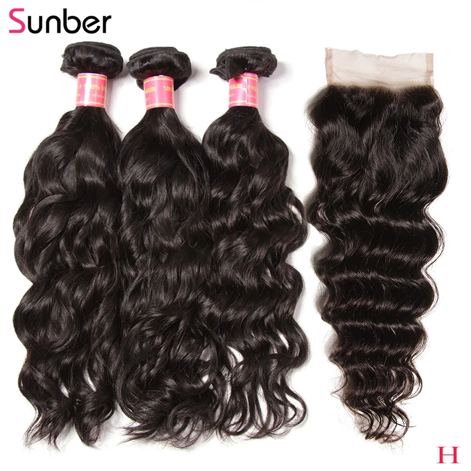 Sunber Peruvian Bundles With Closure Hair Double Machine Hair Weft 3/4 Remy Hair Natural Wave Hair Bundles With Closure
Sunber Peruvian Bundles With Closure Hair Double Machine Hair Weft 3/4 Remy Hair Natural Wave Hair Bundles With Closure