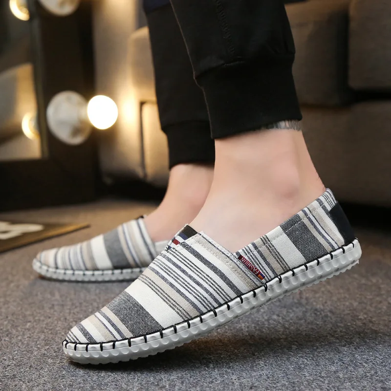 2019 New Mens Casual Canvas Shoes Fashion Breathable Linen Soft Slip On Men Shoes High Quality Stripe Loafers Male Shoes U3-83
2019 New Mens Casual Canvas Shoes Fashion Breathable Linen Soft Slip On Men Shoes High Quality Stripe Loafers Male Shoes U3-83