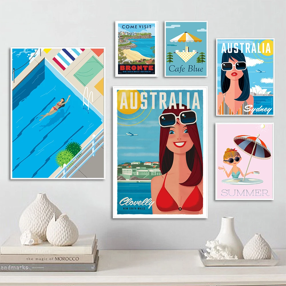 Nordic World Famous Travel Art Poster Sydney Bronte Australia Print Canvas Painting Modern Swim Home Decor Living Room Mural
Nordic World Famous Travel Art Poster Sydney Bronte Australia Print Canvas Painting Modern Swim Home Decor Living Room Mural
