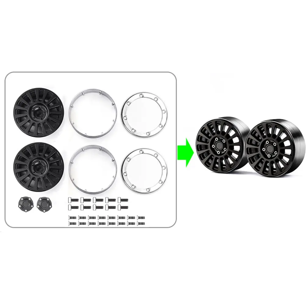 GRC 1.9 Inch Aluminum Wheel Rims #G15 For 1/10 RC Crawler Traxxas TRX4 Bronco Axial SCX10 JK 90047 AT4 VS4 D90 #G138U
GRC 1.9 Inch Aluminum Wheel Rims #G15 For 1/10 RC Crawler Traxxas TRX4 Bronco Axial SCX10 JK 90047 AT4 VS4 D90 #G138U