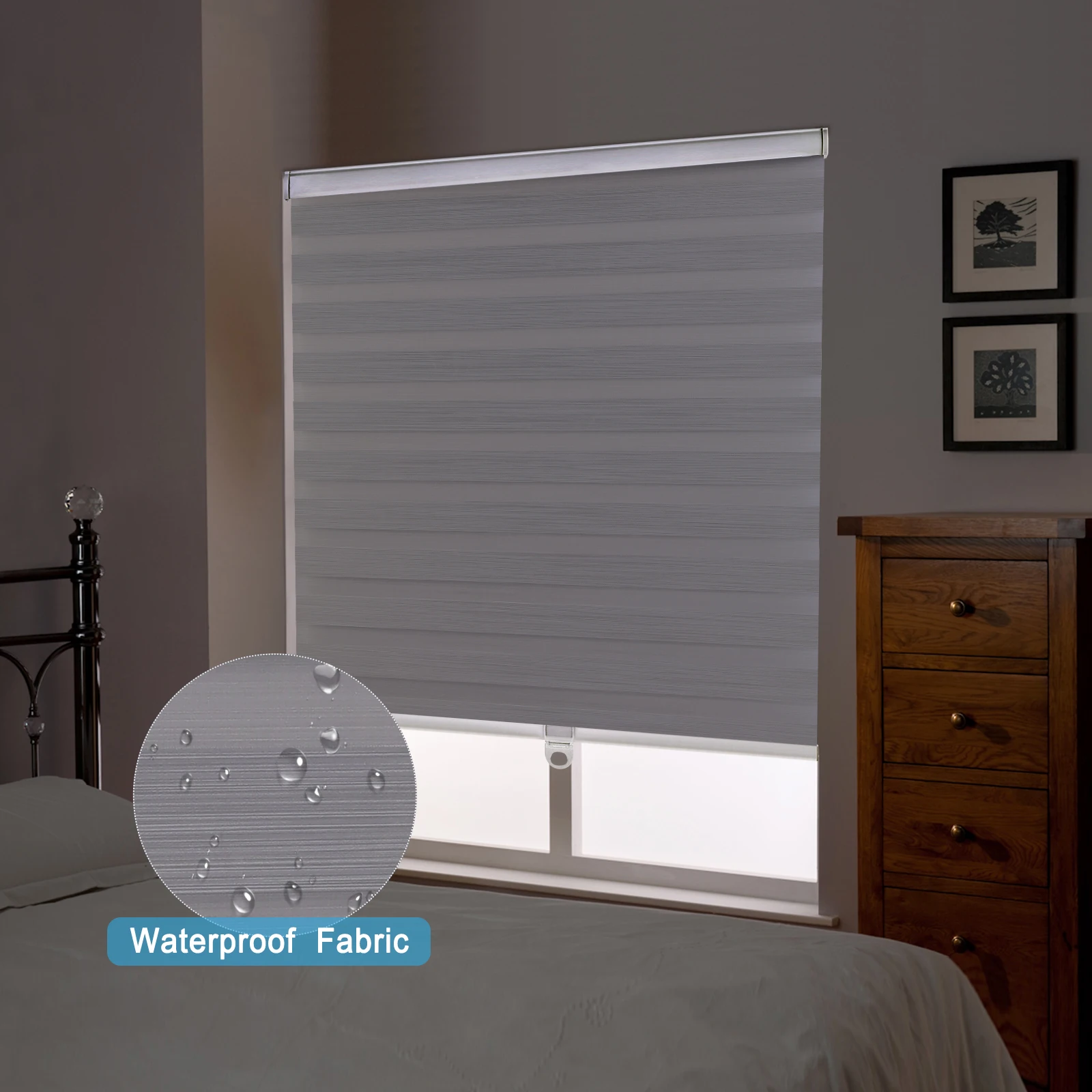 Children's room Curtains Cordless Custom Size 100% Blackout Zebra Blinds Waterproof Double Layer Shades for Kichen Room
Children's room Curtains Cordless Custom Size 100% Blackout Zebra Blinds Waterproof Double Layer Shades for Kichen Room