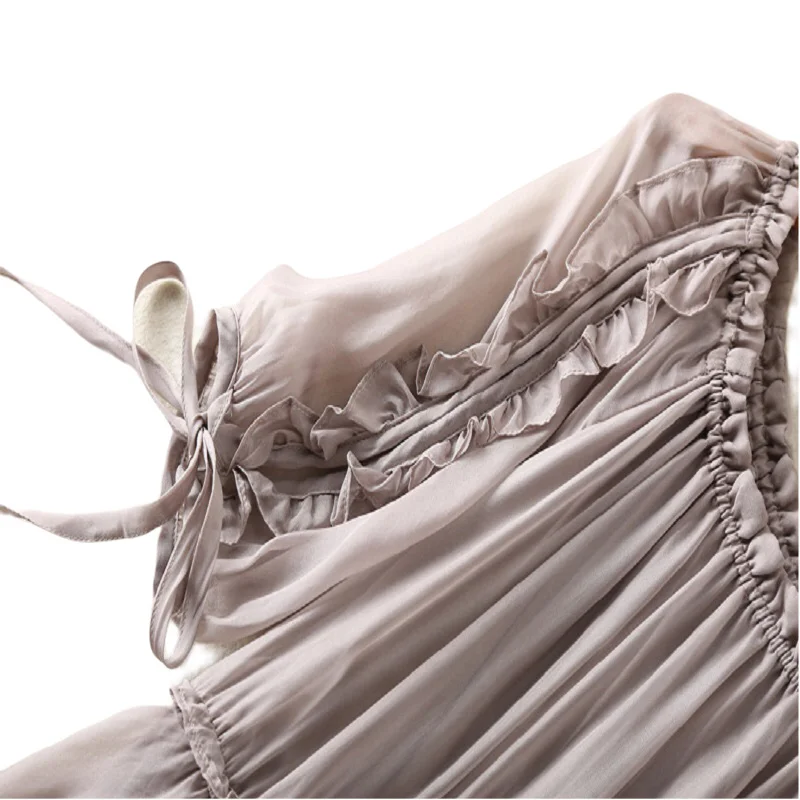 2021New Summer 100%Mulberry silk irregular dress Women's dress bandage skirt Asymmetrical O-Neck Butterfly Sleeve
2021New Summer 100%Mulberry silk irregular dress Women's dress bandage skirt Asymmetrical O-Neck Butterfly Sleeve