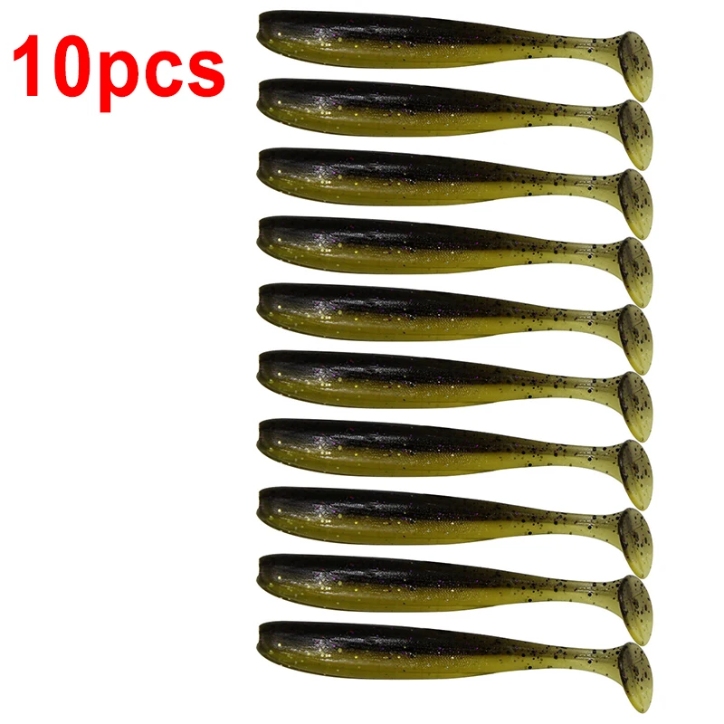 10pcs Shad Worm Soft Bait55mm 63mm 70mm 90mm T Tail Jigging Wobblers Fishing Lure Tackle Bass Pike Aritificial Silicone Swimbait
10pcs Shad Worm Soft Bait55mm 63mm 70mm 90mm T Tail Jigging Wobblers Fishing Lure Tackle Bass Pike Aritificial Silicone Swimbait