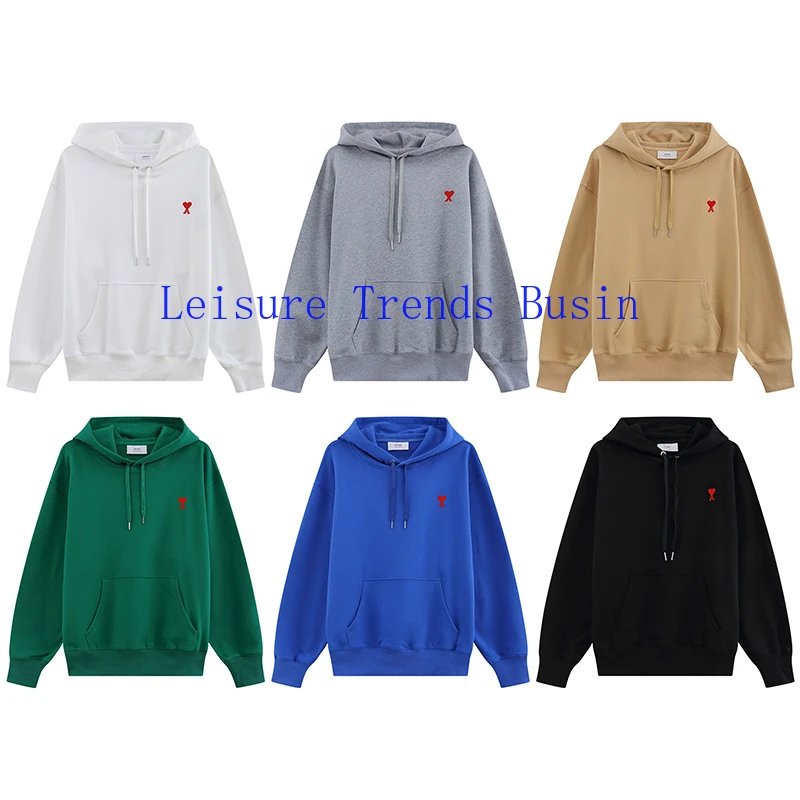 2021 AMI Stylish High Quality Casual Hoodies Embroidered Cotton Hoodies For Men And Women Fall/Winter Hoodies
2021 AMI Stylish High Quality Casual Hoodies Embroidered Cotton Hoodies For Men And Women Fall/Winter Hoodies