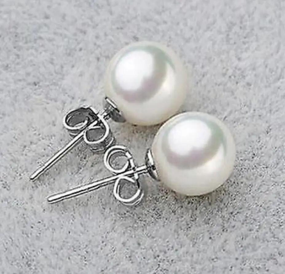 Free shipping new Round South Sea Shell Pearls Silver Earrings | Украшения и аксессуары