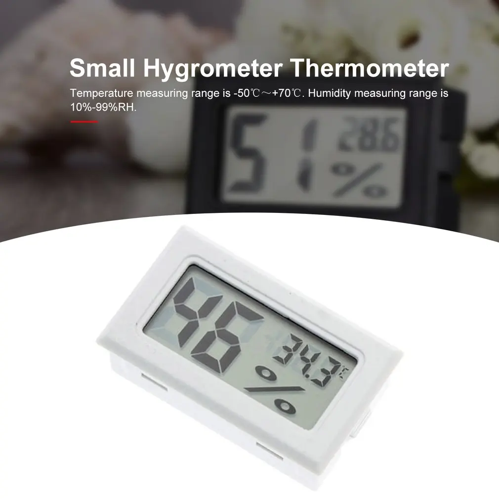 

1 шт мини комнатный термометр цифровой ЖК-дисплей Температура Сенсор измеритель влажности термометр-гигрометр датчика термометры