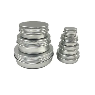 50pcs/lot 5g 10g 15g 20g 30g 40g 50g 60g Aluminum Cream Jar Pot Nail Art Makeup Lip Gloss Empty Cosmetic Metal Tin Containers
50pcs/lot 5g 10g 15g 20g 30g 40g 50g 60g Aluminum Cream Jar Pot Nail Art Makeup Lip Gloss Empty Cosmetic Metal Tin Containers