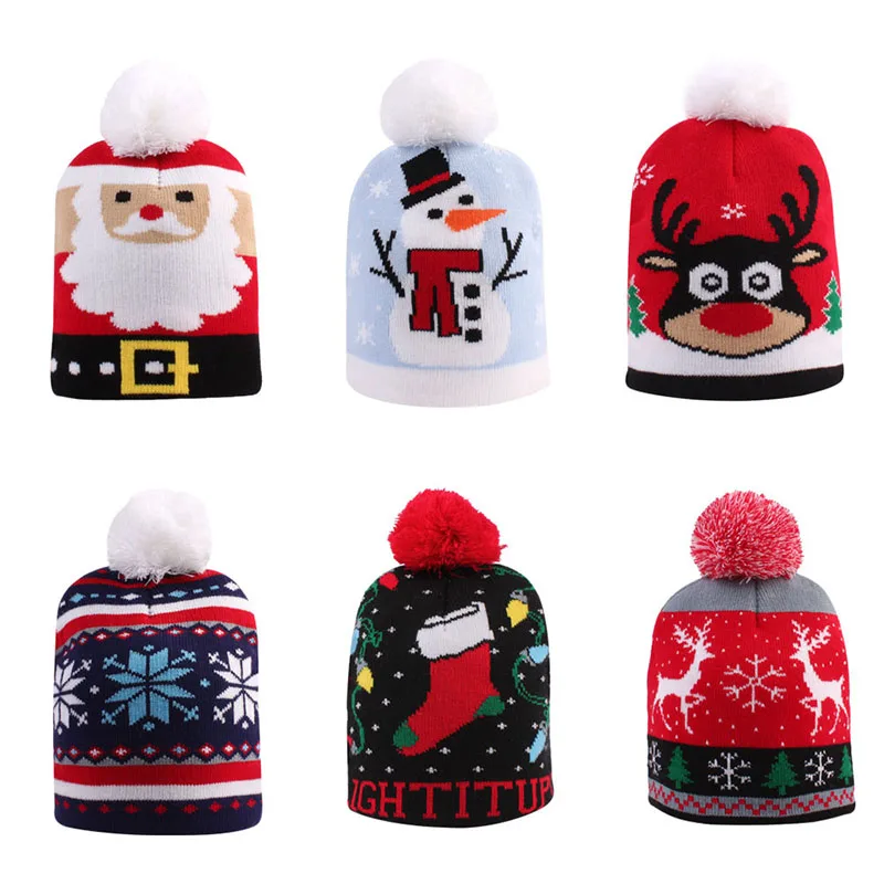 Baby Girl Boy Knitted Christmas Hat Kids Winter Red Pompom Cap Infant Cute Deer Santa Claus Snowman Bonnet for Boys Girls 1-5Y
Baby Girl Boy Knitted Christmas Hat Kids Winter Red Pompom Cap Infant Cute Deer Santa Claus Snowman Bonnet for Boys Girls 1-5Y