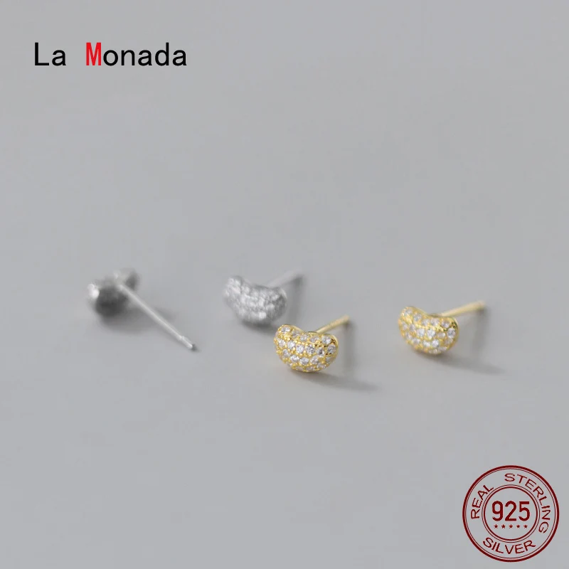 La Monada Women Silver Earrings 925 Stud Beans Stud Earrings For Girls Beautiful Earrings Korean Women Jewelry Minimalist Female
La Monada Women Silver Earrings 925 Stud Beans Stud Earrings For Girls Beautiful Earrings Korean Women Jewelry Minimalist Female