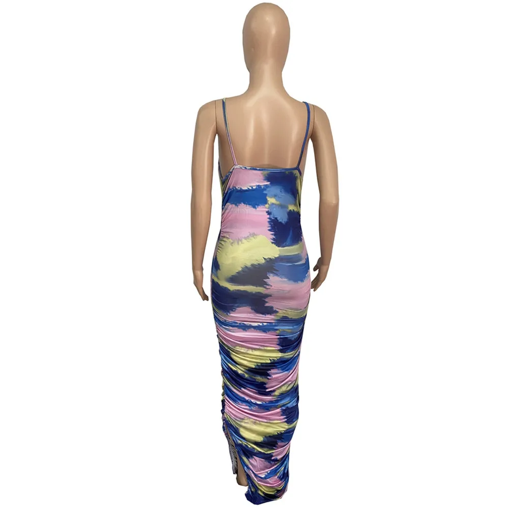 Gradient Tie Dye Print Summer Long Party Dress Women Spaghetti Strap Side Split Sundress Elegant Ladies Backless Beach Dresses
Gradient Tie Dye Print Summer Long Party Dress Women Spaghetti Strap Side Split Sundress Elegant Ladies Backless Beach Dresses