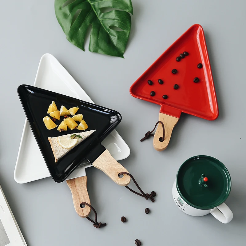 Christmas Tree Ceramic Dish Plate with Wood Handle Creative Desserts/Snacks Plate Afternoon Tea Trays Bread Boards
Christmas Tree Ceramic Dish Plate with Wood Handle Creative Desserts/Snacks Plate Afternoon Tea Trays Bread Boards