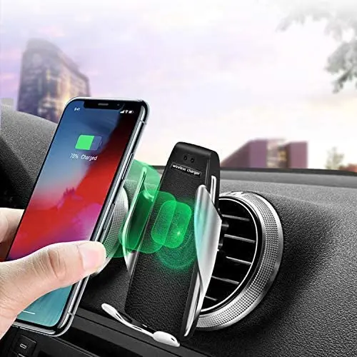 10W Qi Fast Charging Car Mount Phone Holder for Air Vent, for iPhone 8/X/11/12 Series, Samsung Galaxy Series, Note Series
10W Qi Fast Charging Car Mount Phone Holder for Air Vent, for iPhone 8/X/11/12 Series, Samsung Galaxy Series, Note Series