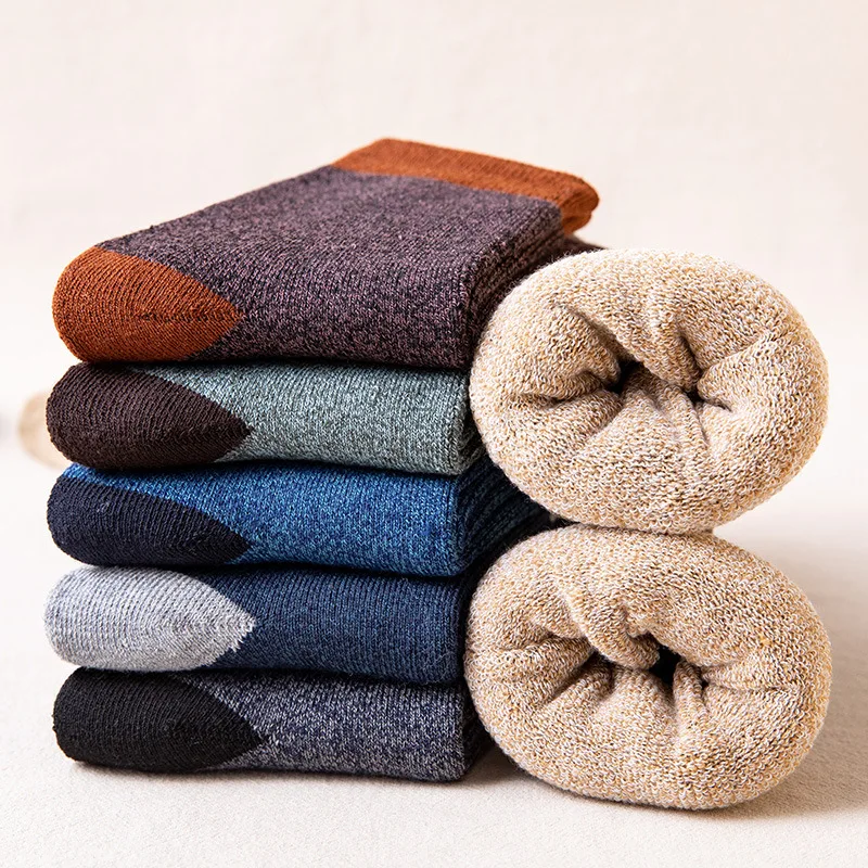 Winter Thickened Men Socks Knitted Hosiery Harajuku All-match Man Blue Thick Thermal Sock Short Warm Plush Fun Crew Socks
Winter Thickened Men Socks Knitted Hosiery Harajuku All-match Man Blue Thick Thermal Sock Short Warm Plush Fun Crew Socks